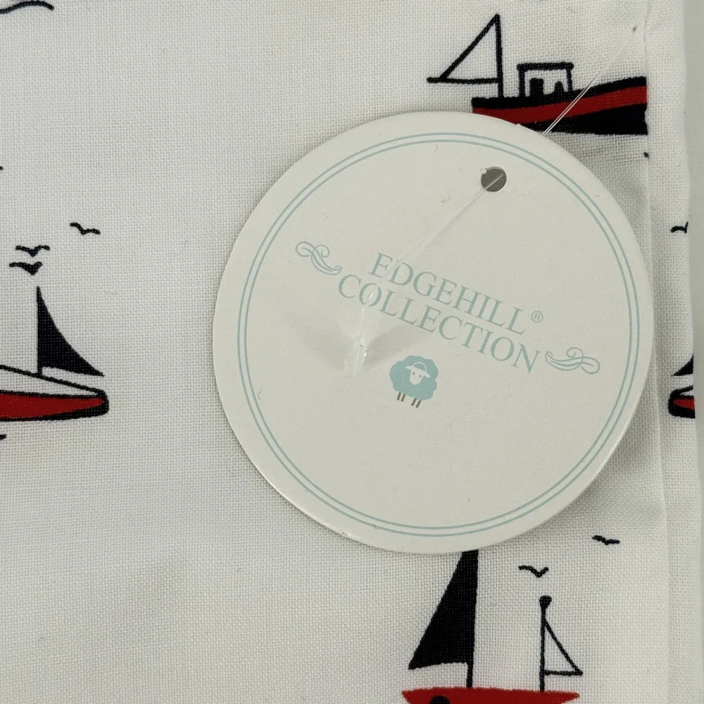 Edgehill Collection Smocked Jon Jon Romper Baby Boy Size 3 Mo Nautical Sail Boat